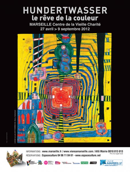 Hundertwasser : Exposition au Centre de la Vieille Charité jusqu’en septembre !