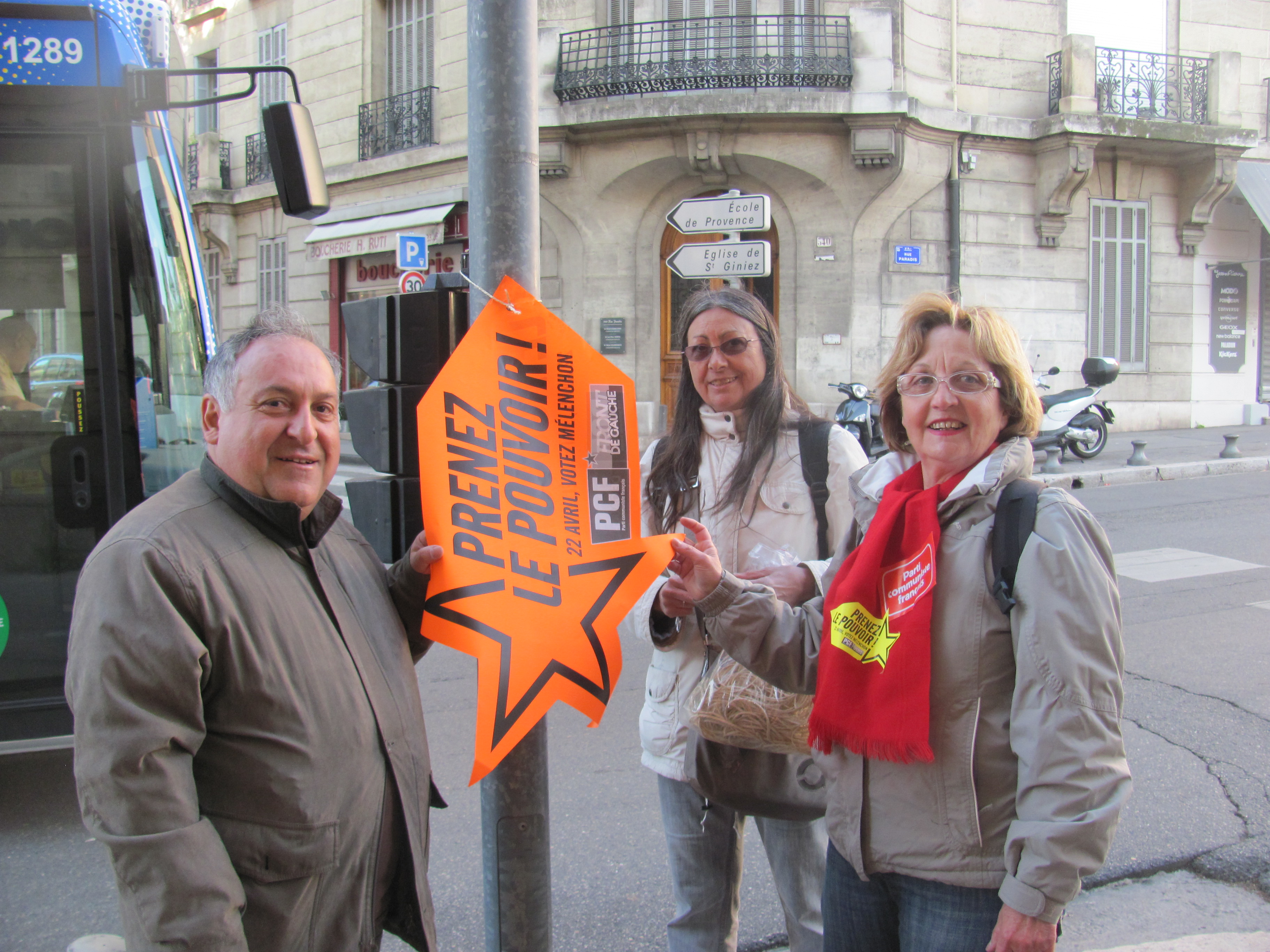 Marseille, Plages du Prado : Tout est prêt pour accueillir Jean Luc Mélenchon !rche