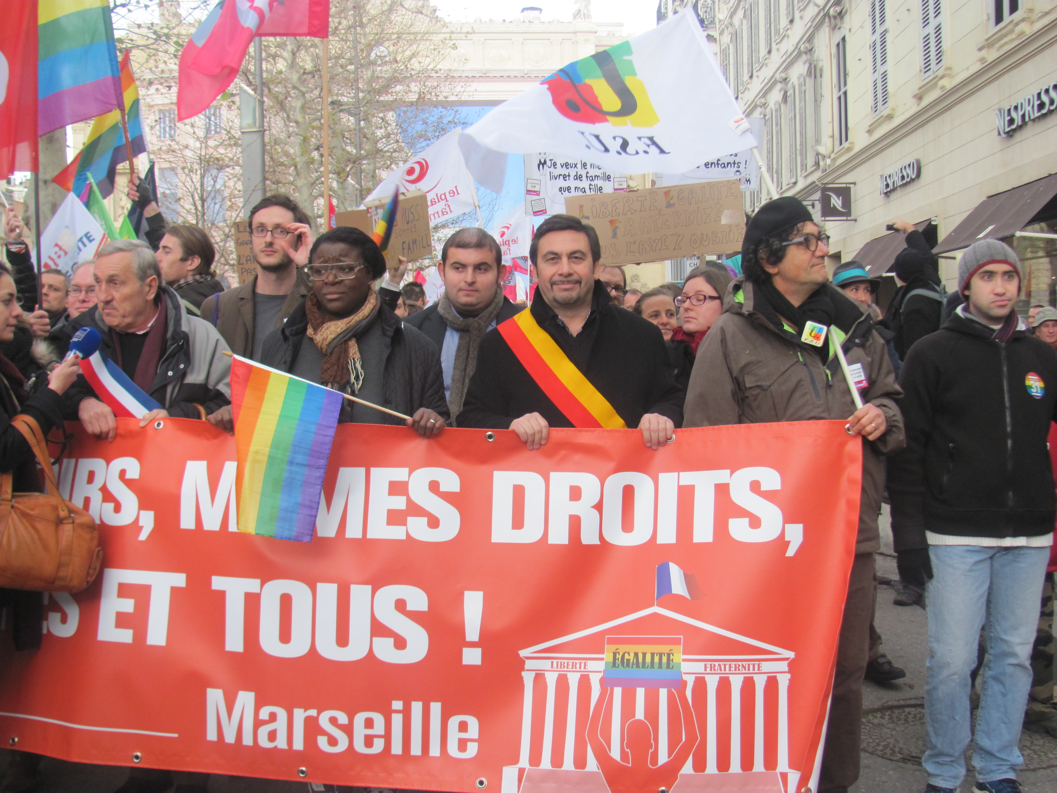 « Mariage pour tous » : Forte mobilisation à Marseille !