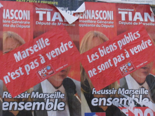 « Marseille n’est pas à vendre » : Une campagne d’affichage pas très apprécié par les élus UMP !