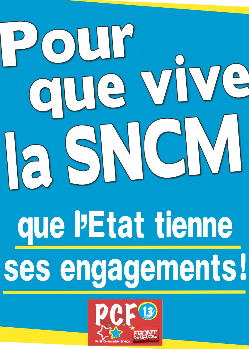 Pour un Front Populaire Marseillais de défense de la SNCM