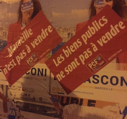 (1) Marseille : PPP Ecoles, Parc Valmer, La corderie, Rampe St Maurice …. Non Mesdames et Messieurs les élu.e.s Les Républicains La Ville n’est pas à vendre !