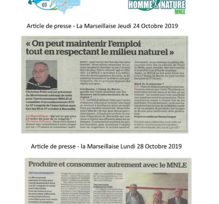(3) Congrès du MNLE : Merci au quotidien la Marseillaise pour la couverture de notre Congrès !