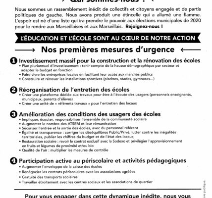 (4) Marseille 2020 : Le Printemps des Ecoles pour Marseille !