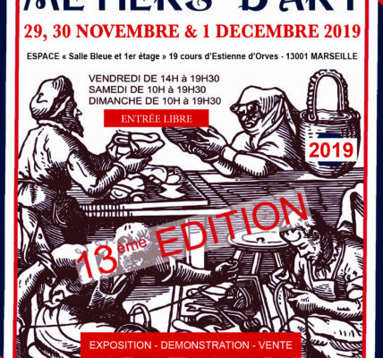 (1) Les métiers d’Art à l’honneur pendant trois jours du 29 novembre au 1er  décembre 2019 – 19 Cours Honoré d’Etienne d’Orves