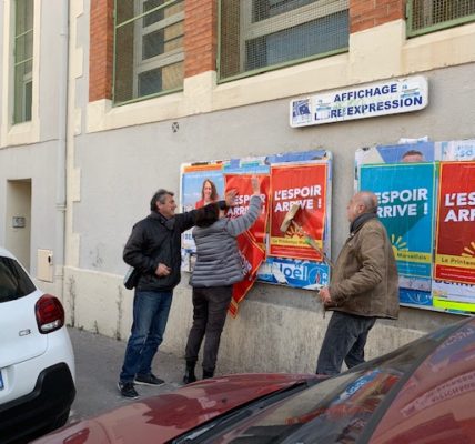 (11) Marseille 2020 : 1er Affichage de l’année – Le printemps Marseillais passe eux urnes les 9 et 10 janvier pour désigner l’équipe de campagne et « la Tête de liste ».
