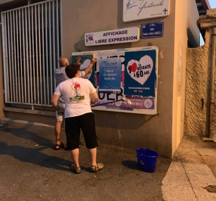Après le nettoyage de la ville par le Printemps Marseillais – L’Affichage Estival du PCF 7e –